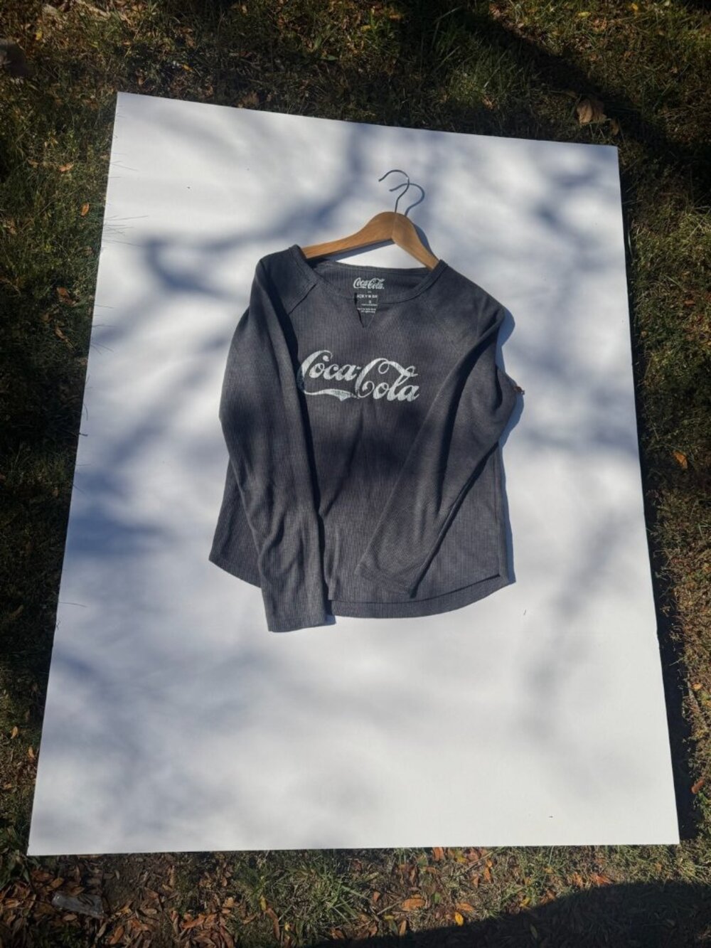 Lucky Brand 2024 Coca-Cola Waffle Knit Long Sleeve Top